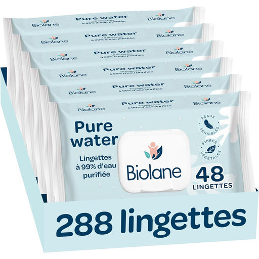 Biolane Pure Water Cleansing Baby Wipes