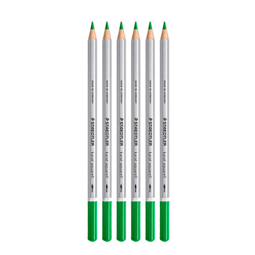 Staedtler Karat Aquarell Watercolour Pencil - Grass Green, 6 pcs