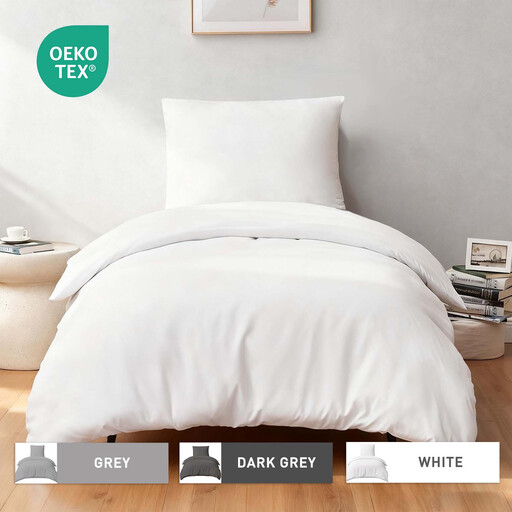 LeBonsoir White Duvet Cover Set