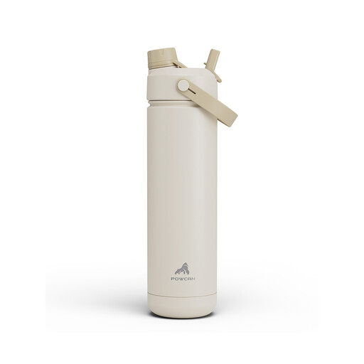 POWCAN by Meoky 26oz Dual-Opening Sports Water Bottle – Oatmeal