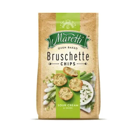 Maretti Bruschette Chips Sour Cream & Onion, 150 g pack
