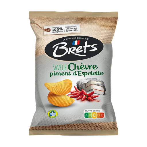 BRET'S Goat Cheese and Espelette Pepper Chips 125 g