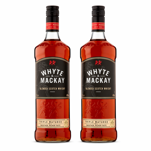Pack of 2 - Whyte & Mackay Blended Scotch Whisky 1L