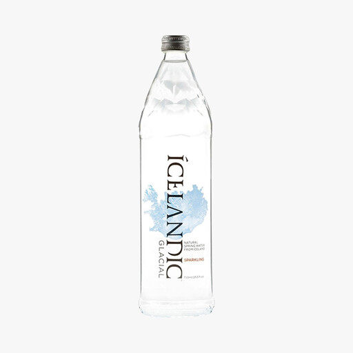 ICELANDIC GLACIAL Sparkling Mineral Water - Glass 750ml