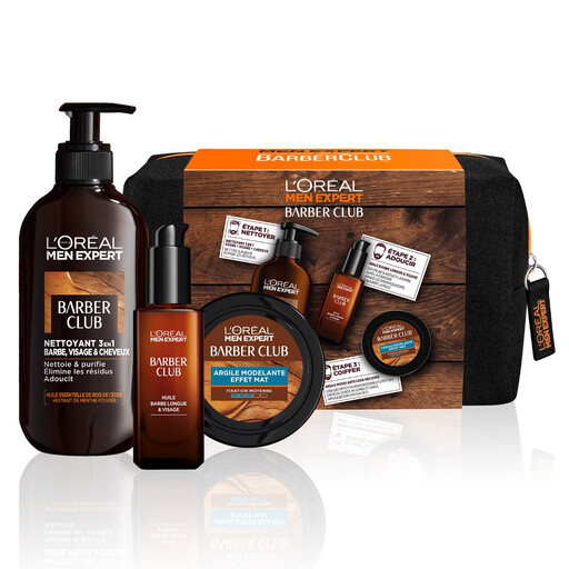 L'Oréal Paris Men Expert Barber Club Historic Kit V2 Wash 200ml + Oil 30ml + Styling Cream 75ml