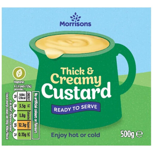 Morrisons Ready To Serve Custard 500g