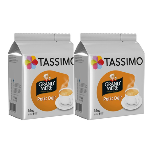 Tassimo Grand-Mere Breakfast, two packs of 16 capsules