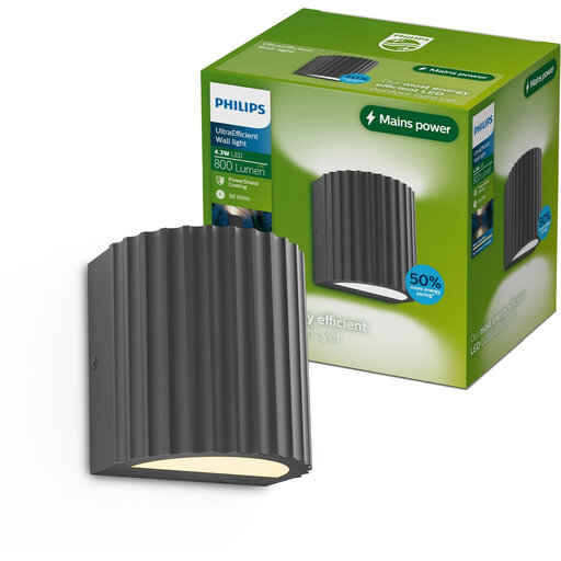 Philips Zyra Wall Light - Anthracite