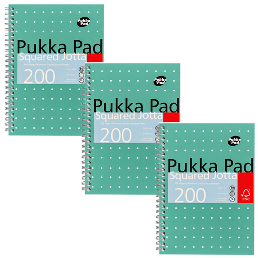 Pukka Pad A5 Metallic Jotta NotePad Squared
