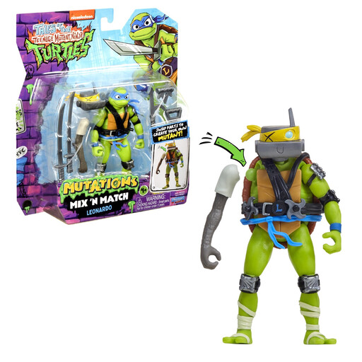 12 cm articulated NINJA TURTLES Leonardo action figure with accessories