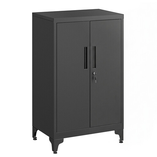 Ochama Metal Tool Cabinet with Lock - Black