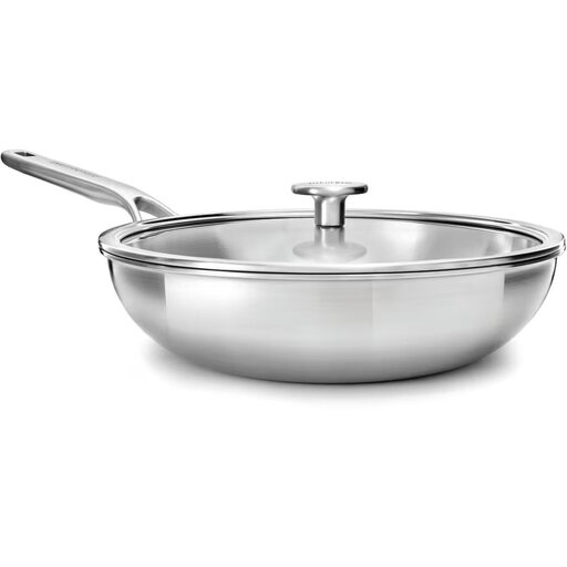 KitchenAid Multiply Wok 28cm/3.57L with Lid Uncoated