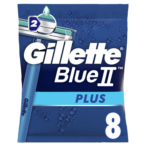 GILLETTE Blue2 Plus Disposable Razors 8 units