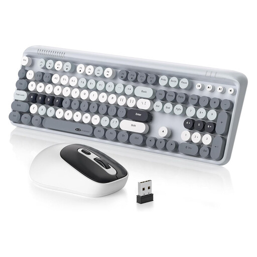 MageGee V920 Wireless Keyboard and Mouse Combo in Grau
