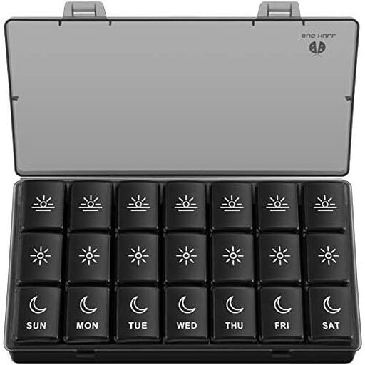 VVM Weekly 7-Day Pill Organizer, 3-Times Daily