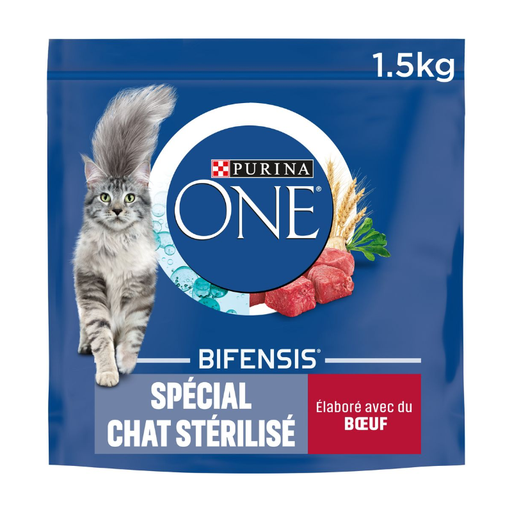 Purina One Bifensis Sterilised Adult Cat Food with Beef
