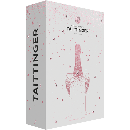 Taittinger Prestige Rosé Champagne & 2 Glasses 0.75 L