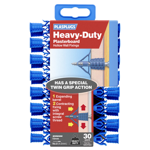 PLASPLUGS HCF 553 Heavy-Duty Plasterboard Fixings