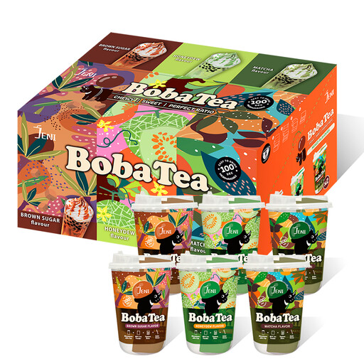 JENI Bubble Tea Cup Mix Flavor 6cups x 85g