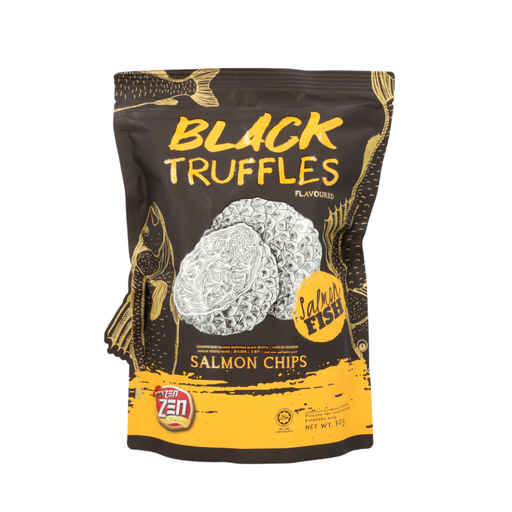 Zen Zen Black Truffles Flavoured Salmon Chips 70 gr