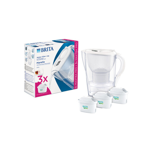 BRITA Wasserfilter Kanne Marella Cool White