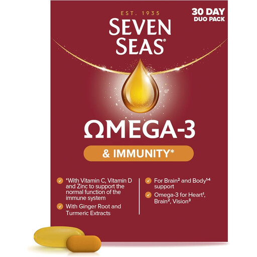 Seven Seas Omega-3 Fish Immune Support Oil Capsules with Vitamin D