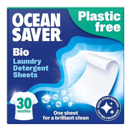 OceanSaver Eco Laundry Detergent Sheets | Bio | 30 Washes