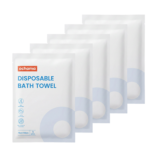 ochama Disposable Bath Towels, 5-Pack