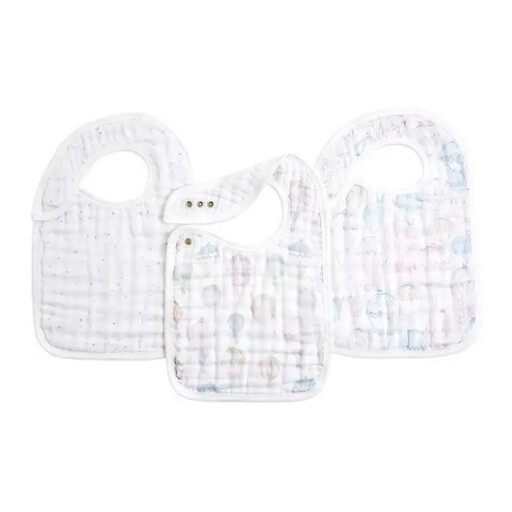 aden + anais Boutique Cotton Muslin Snap Bibs