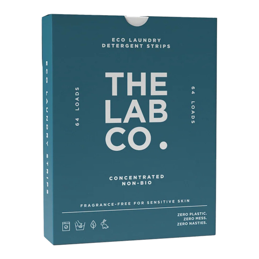 The Lab Co. Laundry Detergent Strips Fragrance Free 64 Loads