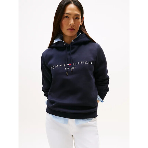 Tommy Hilfiger Heritage Hoodie LS Women Desert Sky XXXL