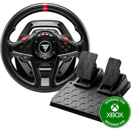 Thrustmaster T128 力反馈赛车方向盘和踏板套装