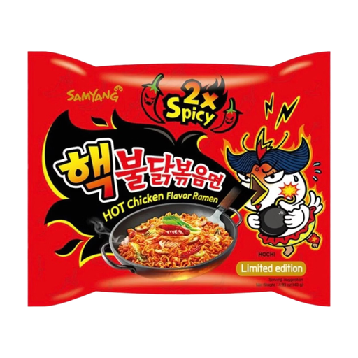 Samyang Instant Noodle Buldak Hot Flavour Ramen Double Spicy 140g