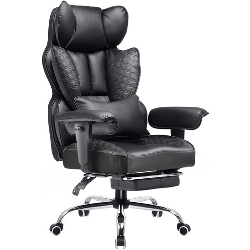 GTPLayer Big and Tall Office Chair Heavy Duty Executive Desk Chair with Footrest
