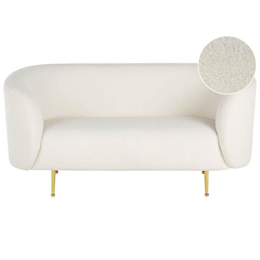 Beliani 2-Sitzer Bouclé Sofa LOEN