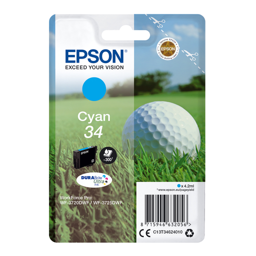 Epson Golf Ball Singlepack Cyan 34