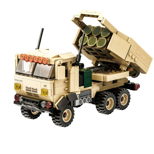 WANGE M142 Himars Rocket Launcher 457 Pcs Building Blocks Set for Hobby Builders