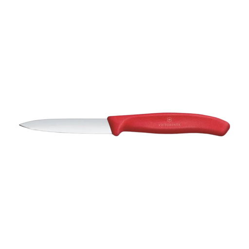 Victorinox Classic Swiss Gemüsemesser 8cm mit spitzer Spitze, Rot