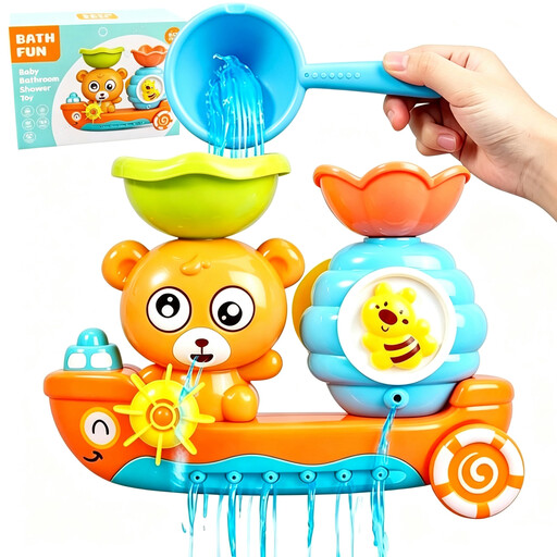 Rilso Bath Toy Set for Kids - Bath Bear