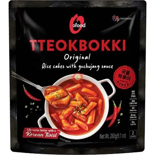 O'FOOD Topokki with Gochujang Sauce 260g