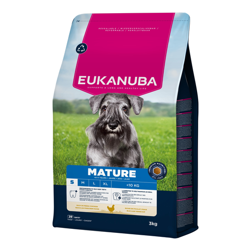 Eukanuba Life Care Dog Mature Small au poulet, 3 kg