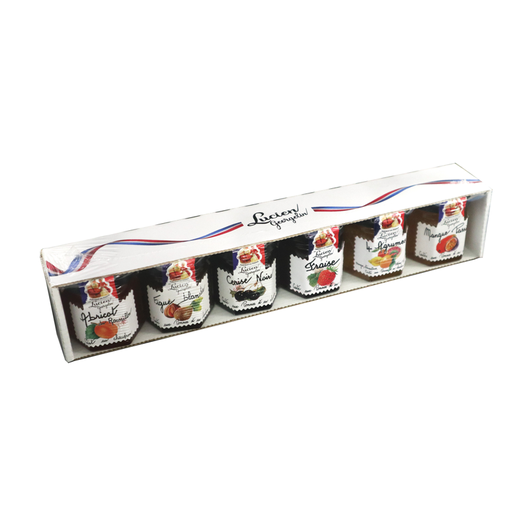 LUCIEN GEORGELIN Assortiment de 6 pots de confitures