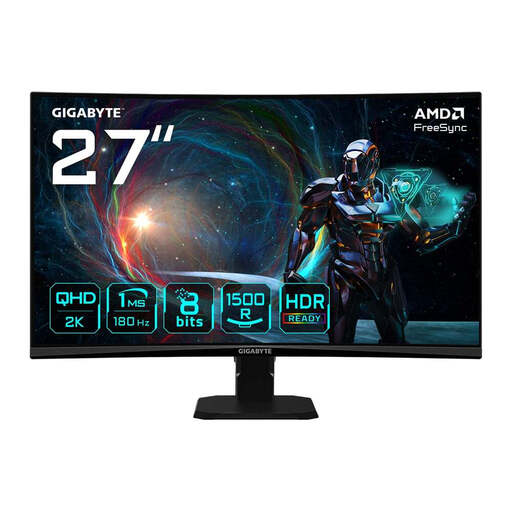 GIGABYTE GS27QCA 27" QHD 1500R Curved VA Gaming Monitor
