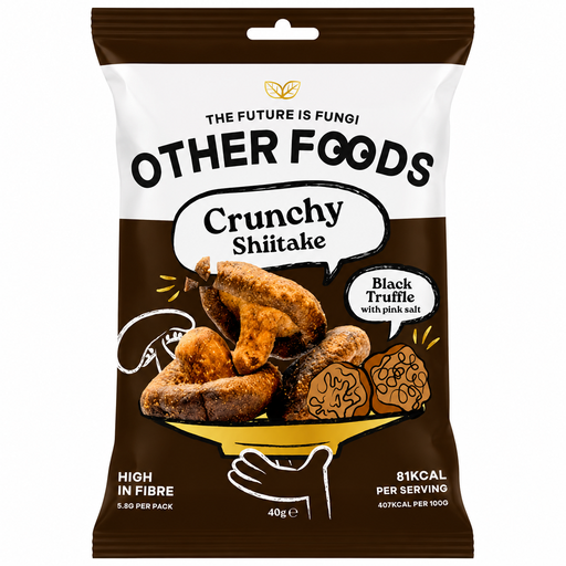Other Foods Crunchy Shiitake Mushrooms with Black Truffle & Pink Salt 40g