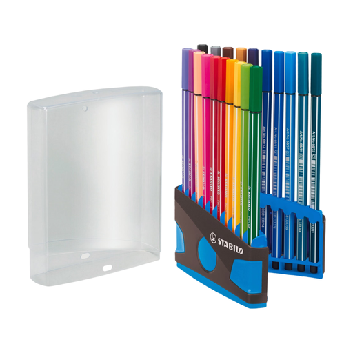 STABILO Pen 68 ColorParade Premium – 20-piece desk set