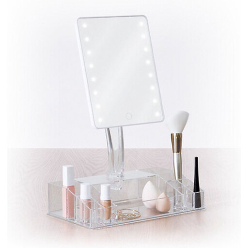 5five LED mirror with storage compartments