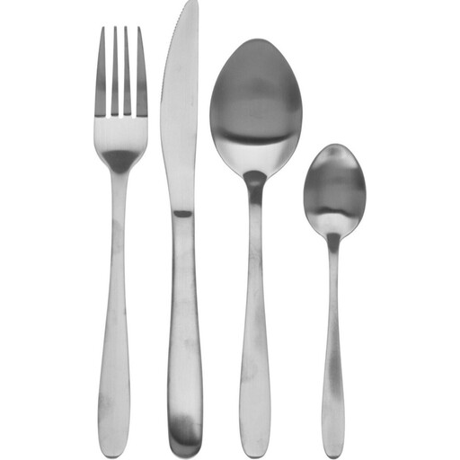 Excellent Houseware Stainless Steel Cutlery Set - 16-Piece, Silver