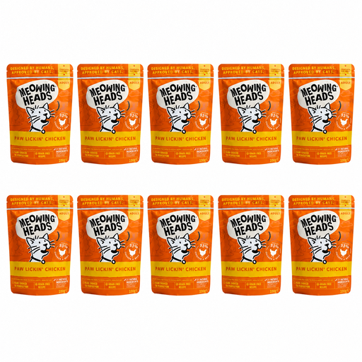 Meowing Heads Paw Lickin Chicken Wet Cat Food Pouch