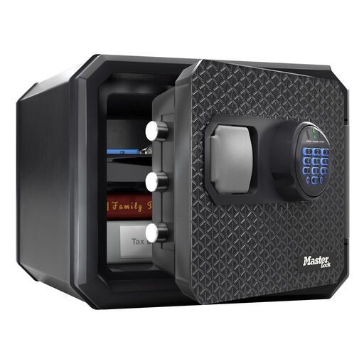 Master Lock Certified Fireproof and Waterproof Safe, 23L, 417 x 348 x 478 mm, Digital Combination with Backlit Keypad, for home and professionals