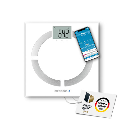 medisana BS 444 connect 人体成分秤（白色款）